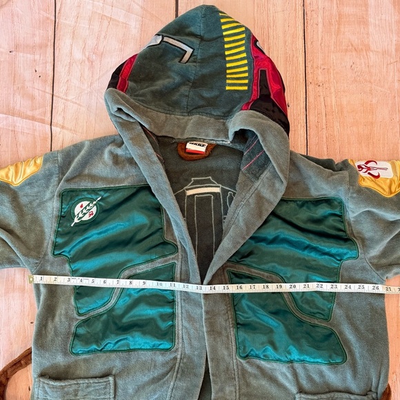 Star Wars Boba Fett Hooded Bathrobe for Men/Women | One Size Fits Most Adults - Picture 7 of 8